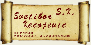 Svetibor Kecojević vizit kartica